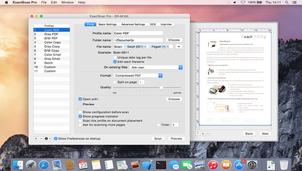 Free scanner software for mac osx